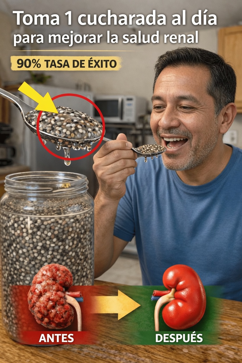 Lo que debes saber sobre tomar una cucharada de semillas de chía al día para apoyar la salud renal