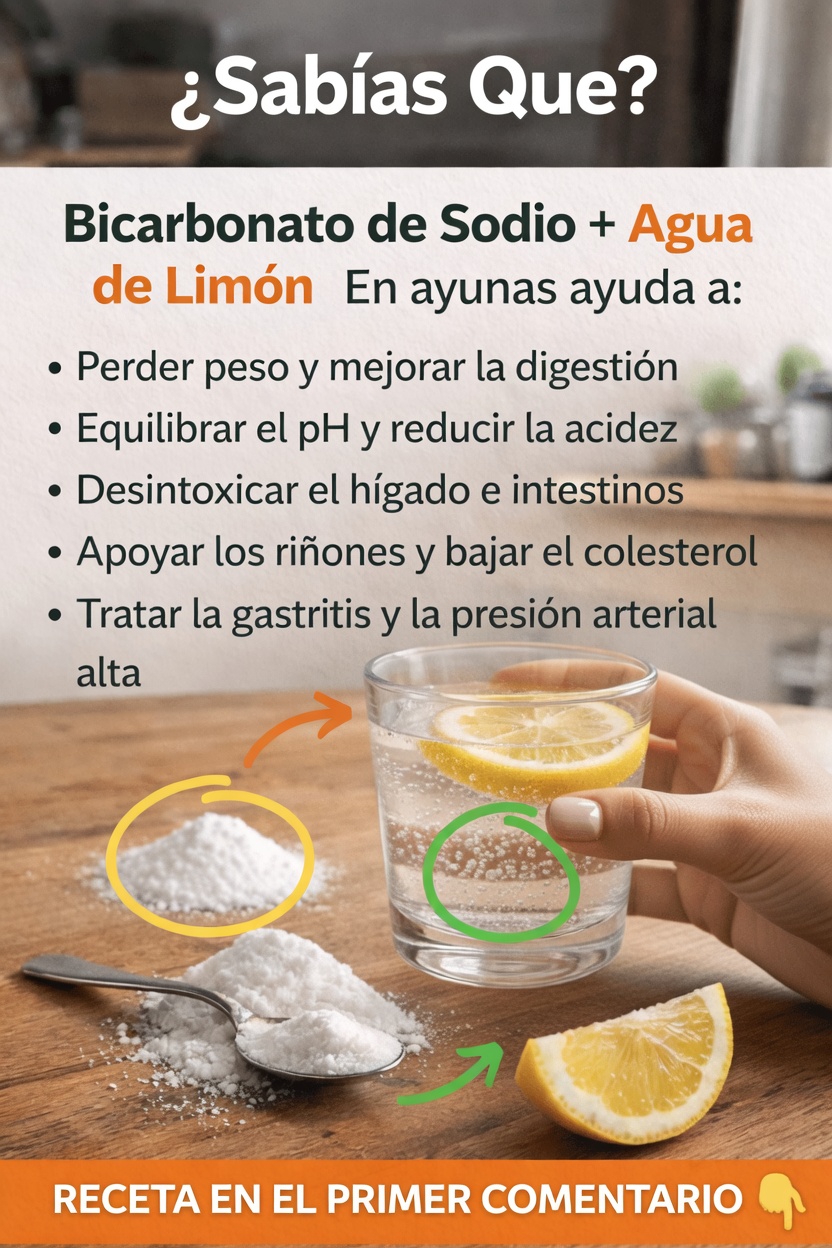 Descubre lo que realmente sucede cuando mezclas bicarbonato de sodio y agua con limón en ayunas cada mañana
