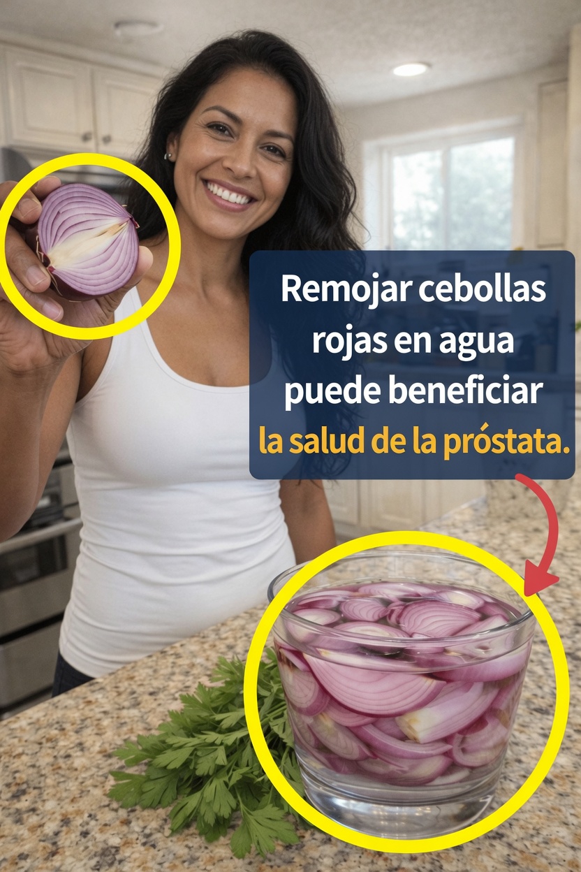 ¿Has probado remojar cebollas rojas en agua para el bienestar diario?