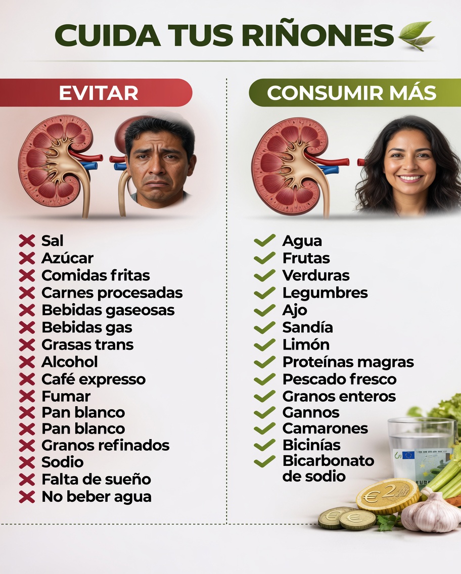 Formas naturales de apoyar la salud renal a través de hábitos y elecciones cotidianas