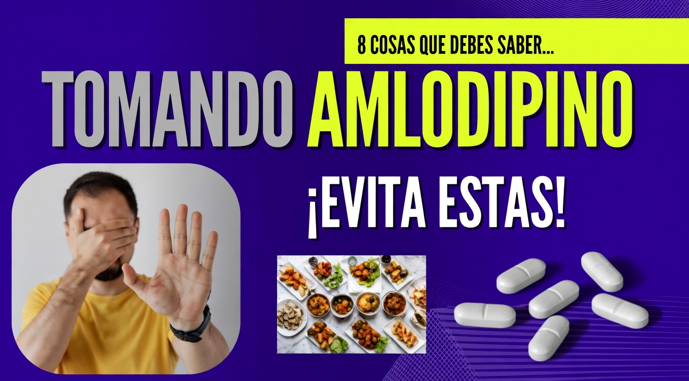 8 hábitos que debes dejar este año si estás tomando amlodipino, y por qué