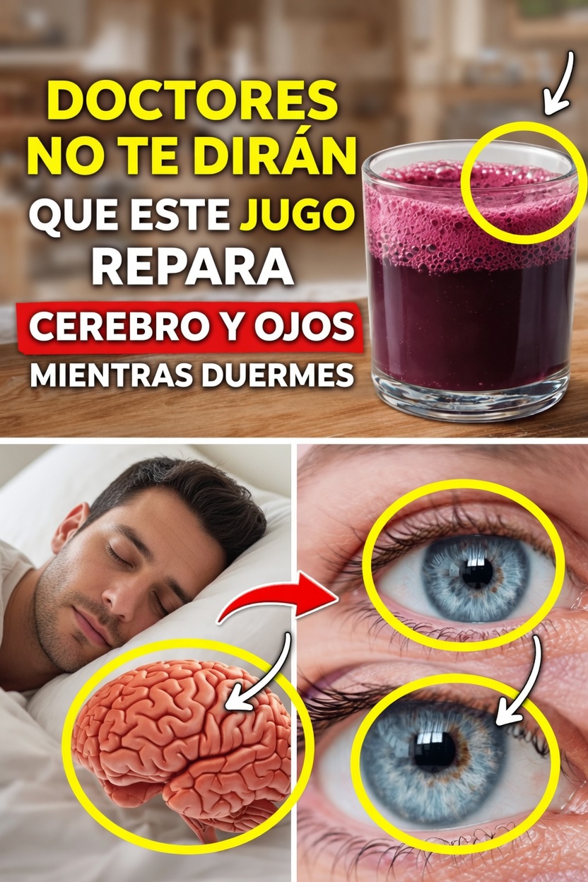 Descubre 4 jugos naturales que los adultos mayores pueden disfrutar para favorecer la salud de la visión y la memoria durante la noche