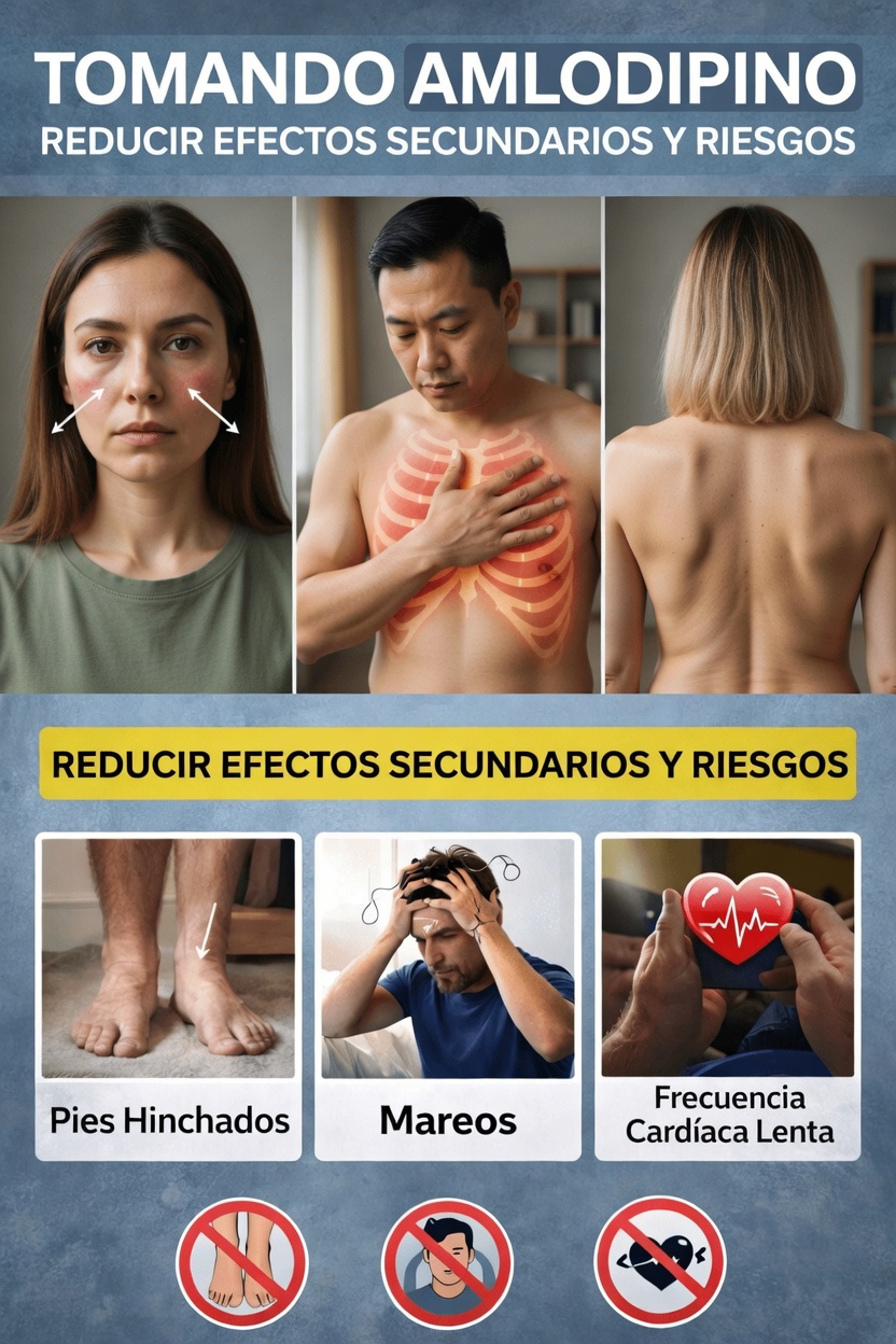 6 efectos secundarios comunes de la amlodipina que puede experimentar y formas sencillas de ayudar a minimizar las molestias