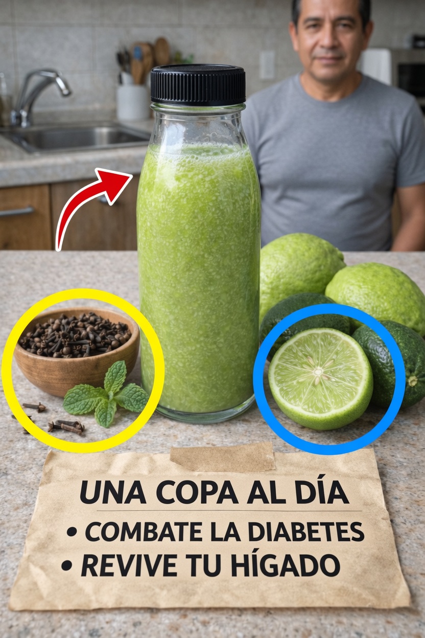 Descubre una sencilla bebida verde diaria con clavo, lima y menta para el bienestar cotidiano