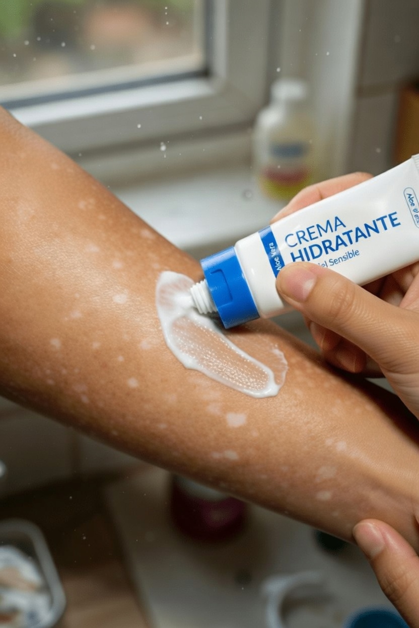 ¿Qué son estas pequeñas manchas blancas en los brazos y las piernas?