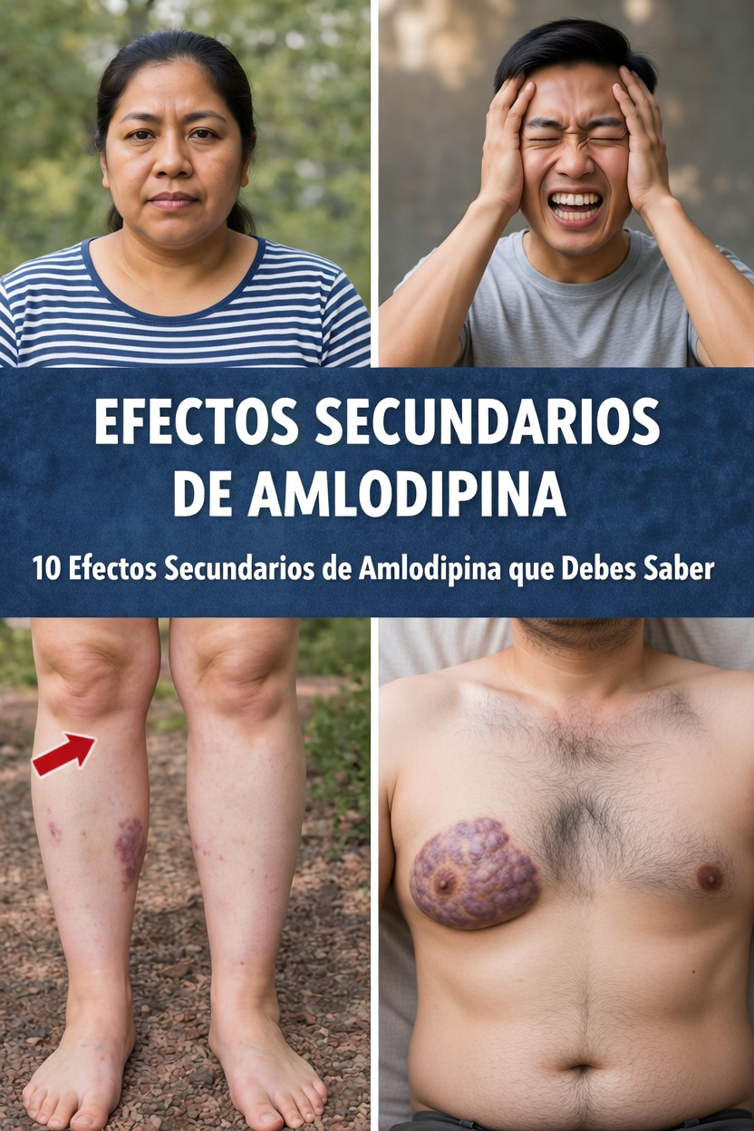 Descubra los 12 principales efectos secundarios de la amlodipina y consejos diarios sencillos para sentirse más cómodo