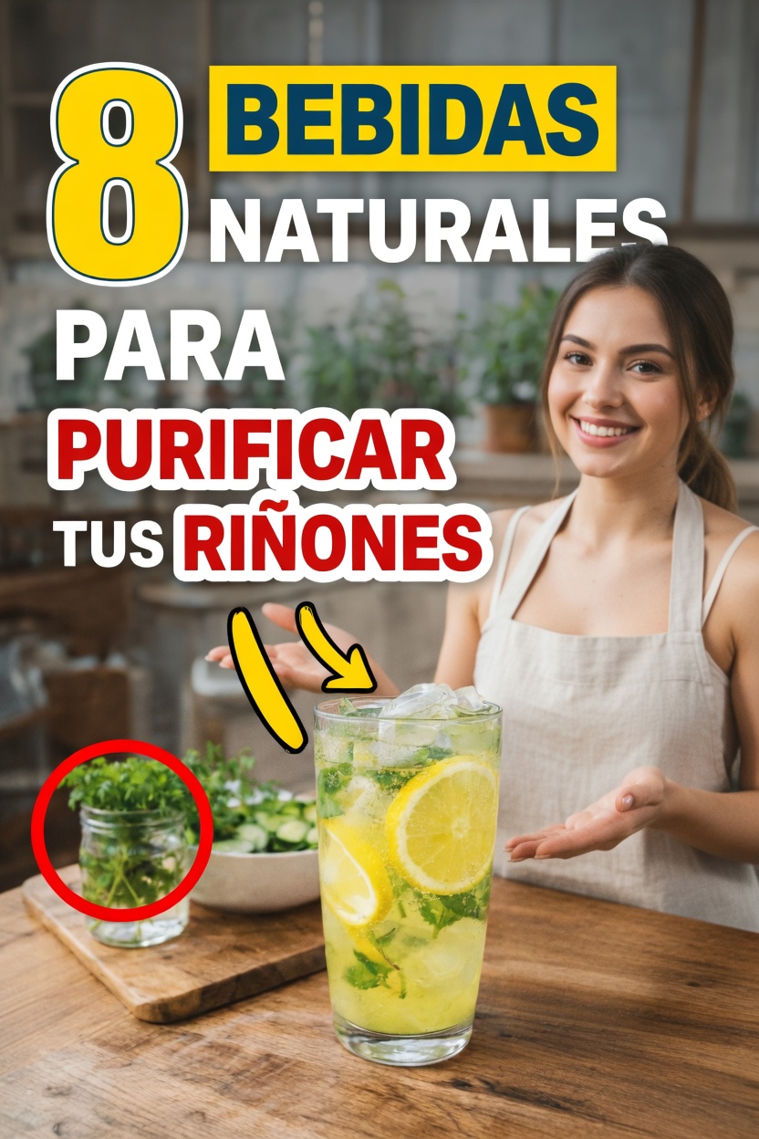 Descubre 8 bebidas naturales refrescantes que pueden ayudar a cuidar la salud de tus riñones cada día