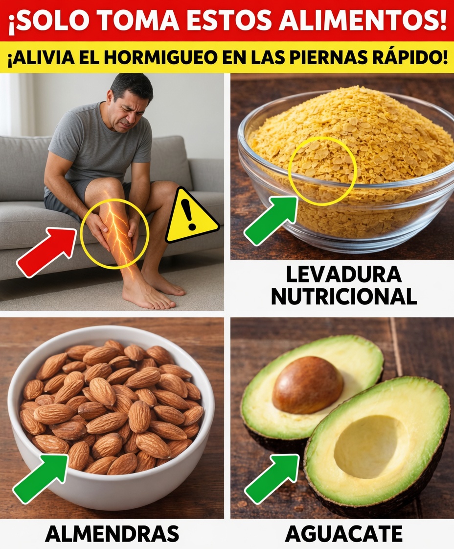 Hormigueo en las piernas después de los 60: 3 alimentos cotidianos para apoyar la salud nerviosa en tu rutina diaria