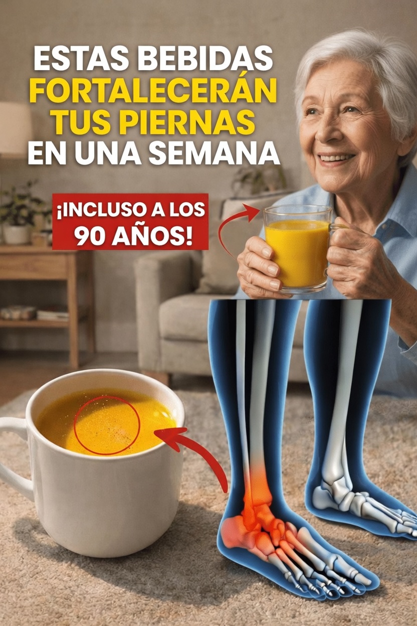 3 bebidas sencillas que pueden ayudar a fortalecer las piernas y mejorar la movilidad a medida que envejeces