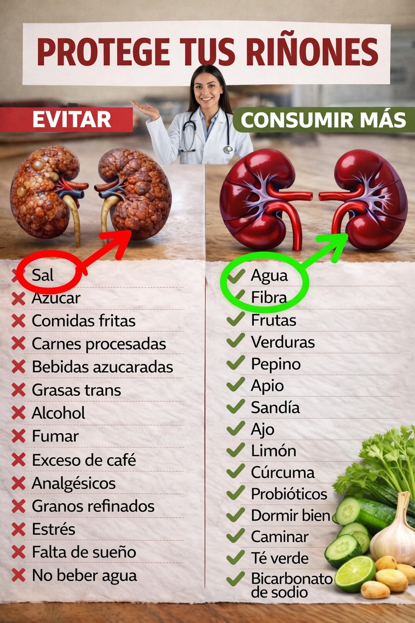 Descubre cómo proteger tus riñones de forma natural con estos hábitos diarios esenciales y elecciones alimentarias inteligentes