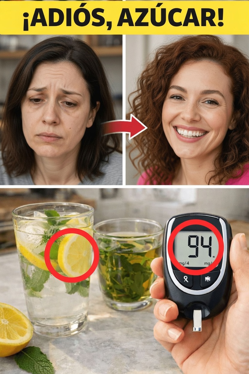 Cómo preparar diariamente esta sencilla bebida de limón y menta para ayudar a mantener niveles saludables de azúcar en la sangre
