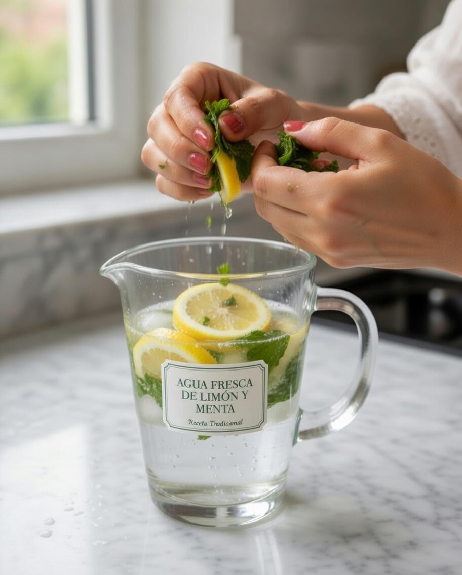 Cómo preparar diariamente esta sencilla bebida de limón y menta para ayudar a mantener niveles saludables de azúcar en la sangre