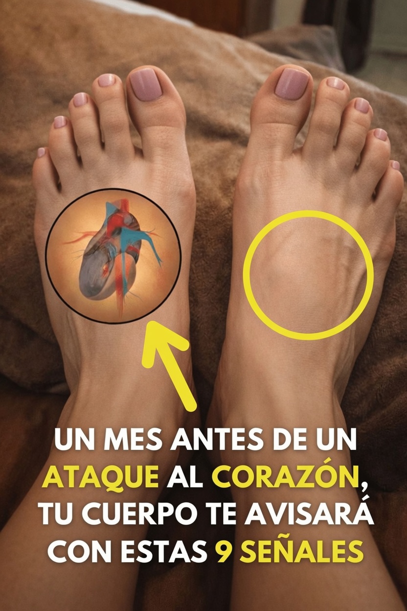 ¿Cuáles son las 9 posibles señales que tu cuerpo puede mostrar un mes antes de un ataque cardíaco?