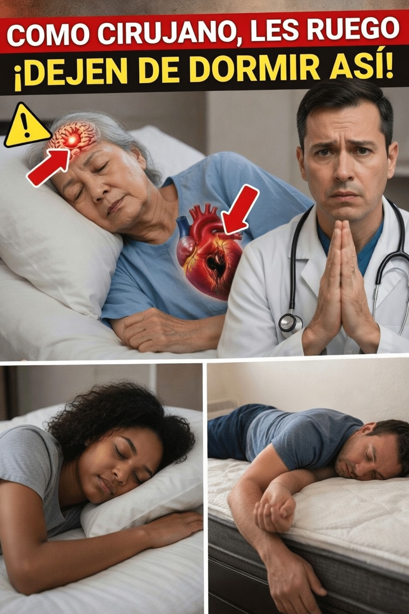 Un cirujano cardíaco revela que esta posición común para dormir puede afectar su riesgo de sufrir un derrame cerebral durante la noche: consejos de salud para personas mayores