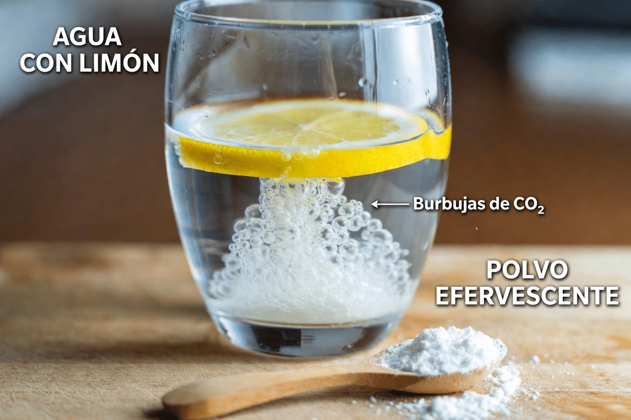 Bicarbonato de sodio y agua con limón: ¿qué sucede realmente cuando los mezclas?