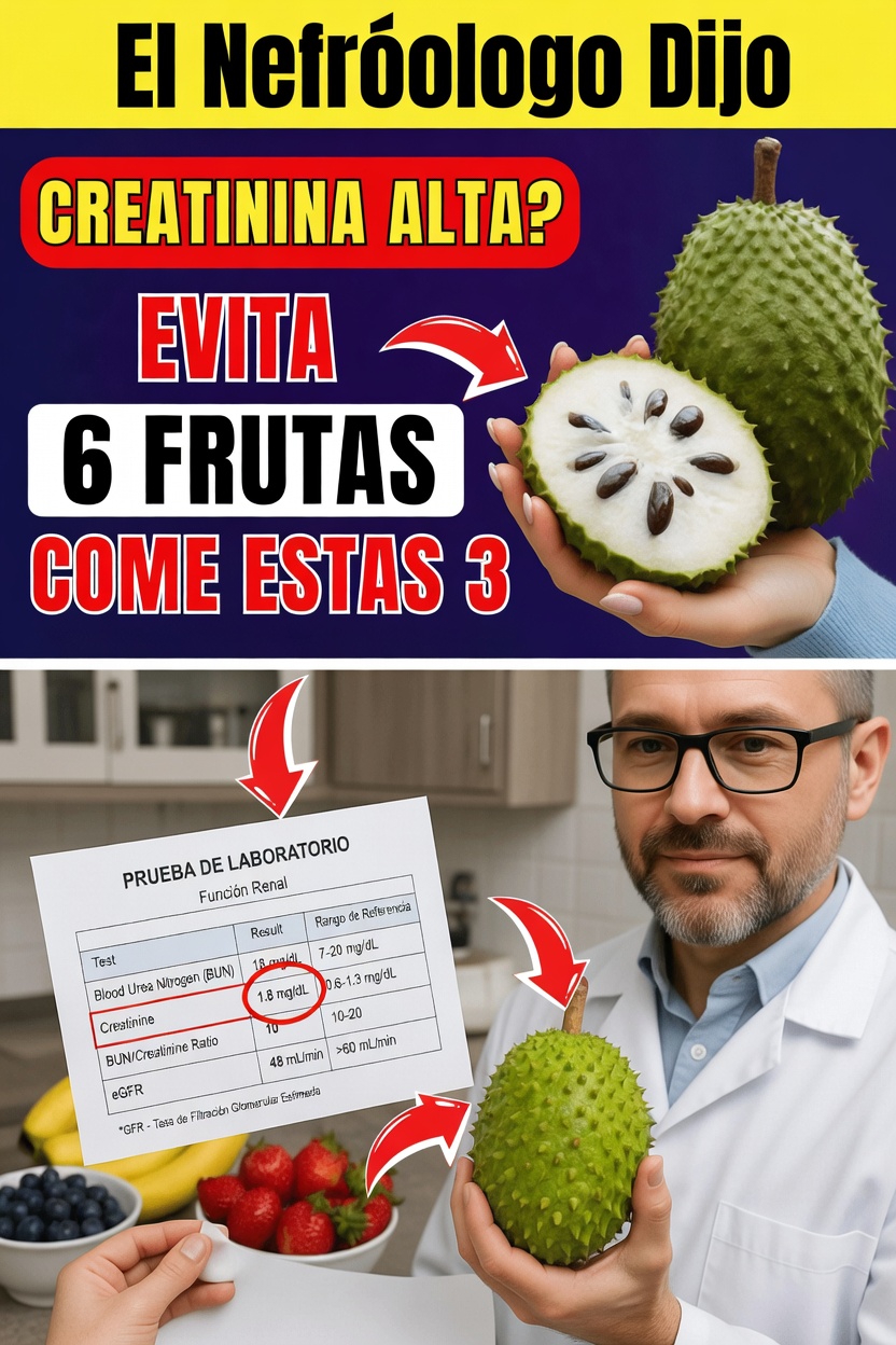 ¿Niveles altos de creatinina? 6 frutas que quizá debas limitar y 3 opciones favorables para los riñones para disfrutar en su lugar