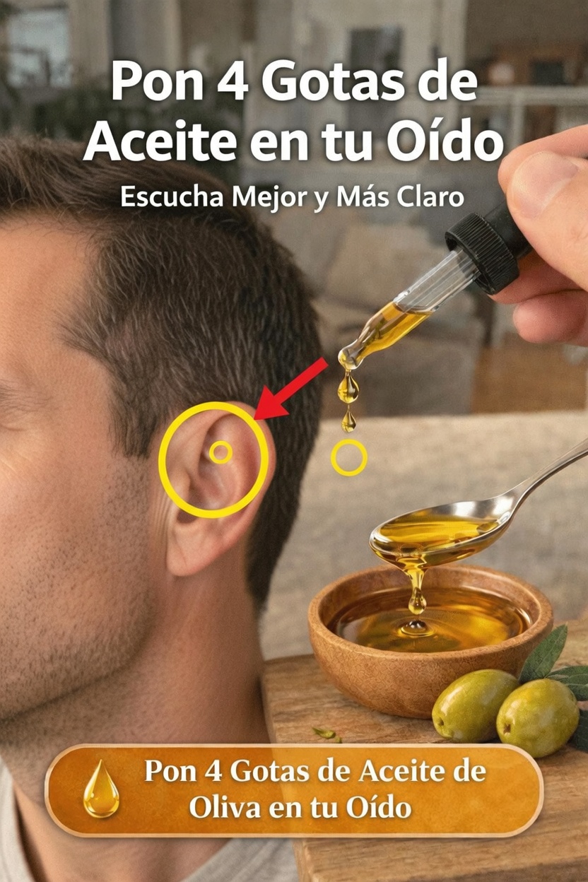 ¿Alguna vez has intentado ponerte unas gotas de aceite de oliva en el oído?