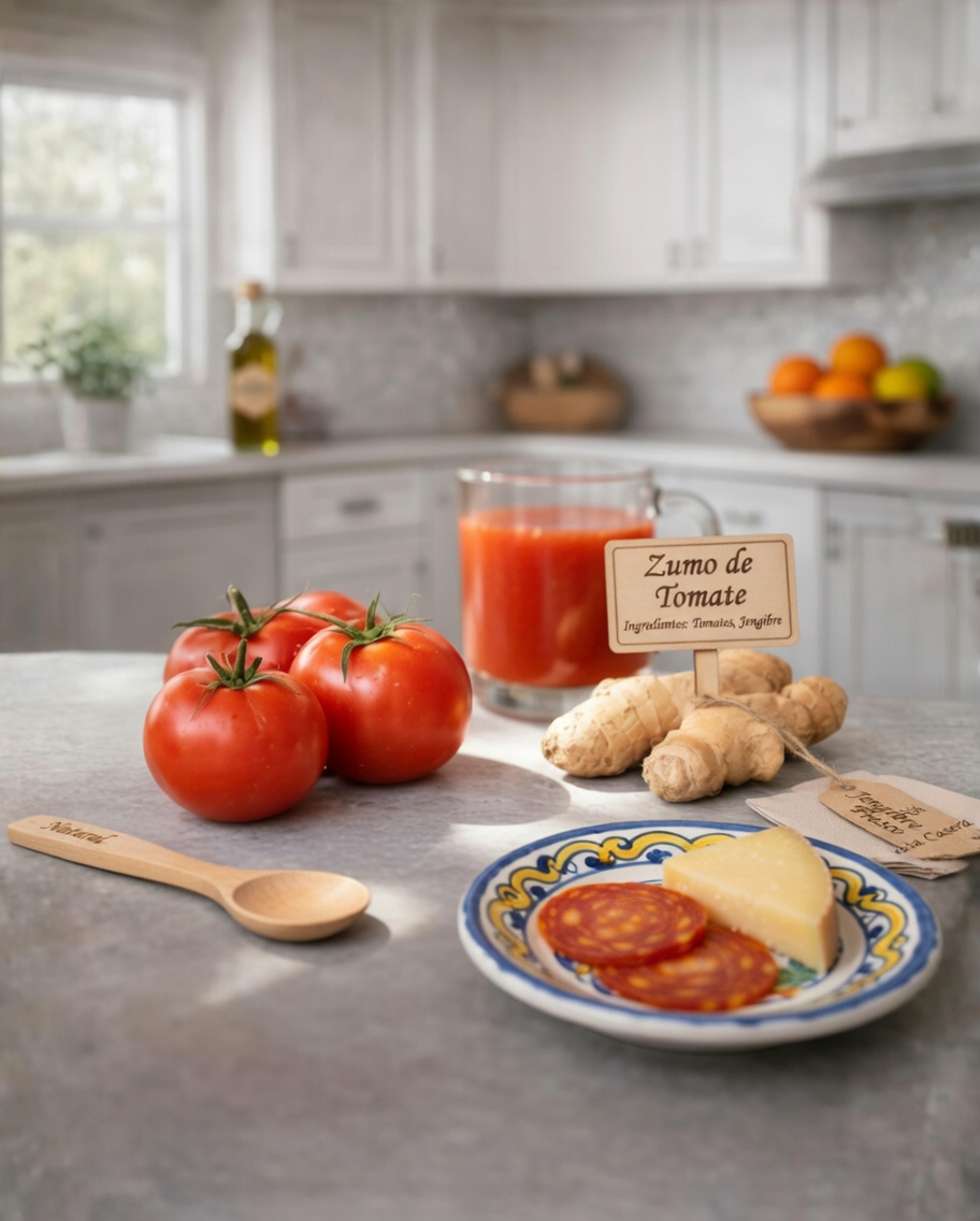 Jugo de tomate y jengibre: un simple hábito diario para un mayor bienestar