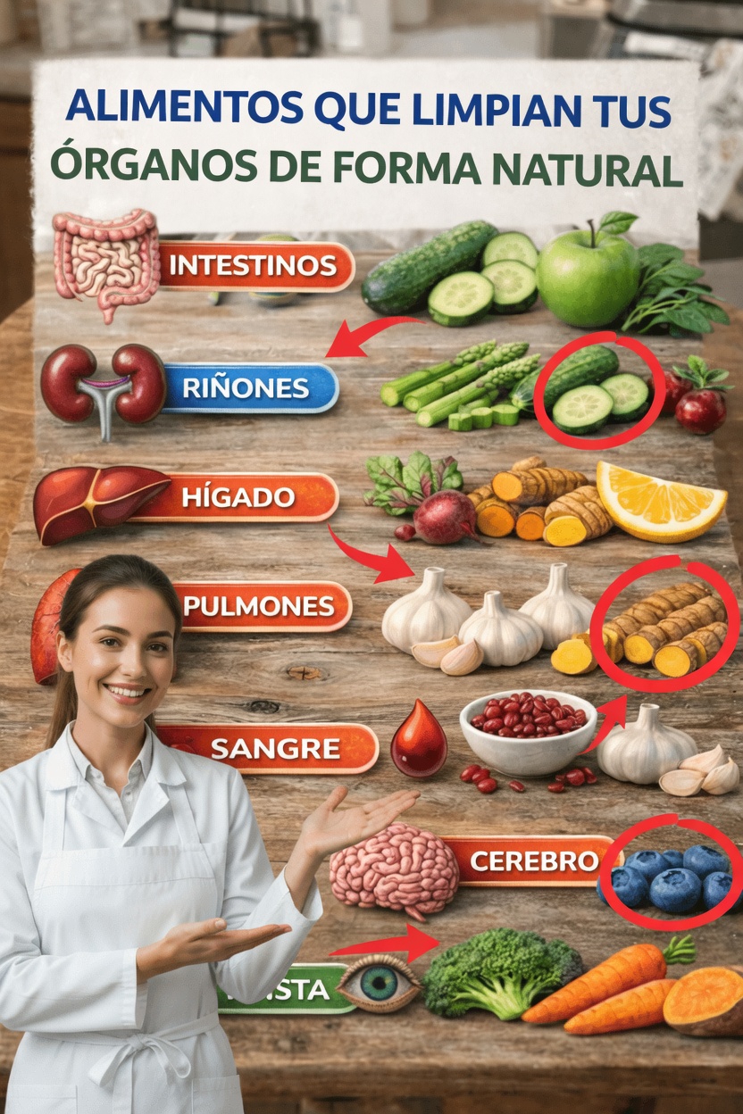 Cómo los alimentos cotidianos pueden apoyar los procesos naturales de limpieza de tu cuerpo