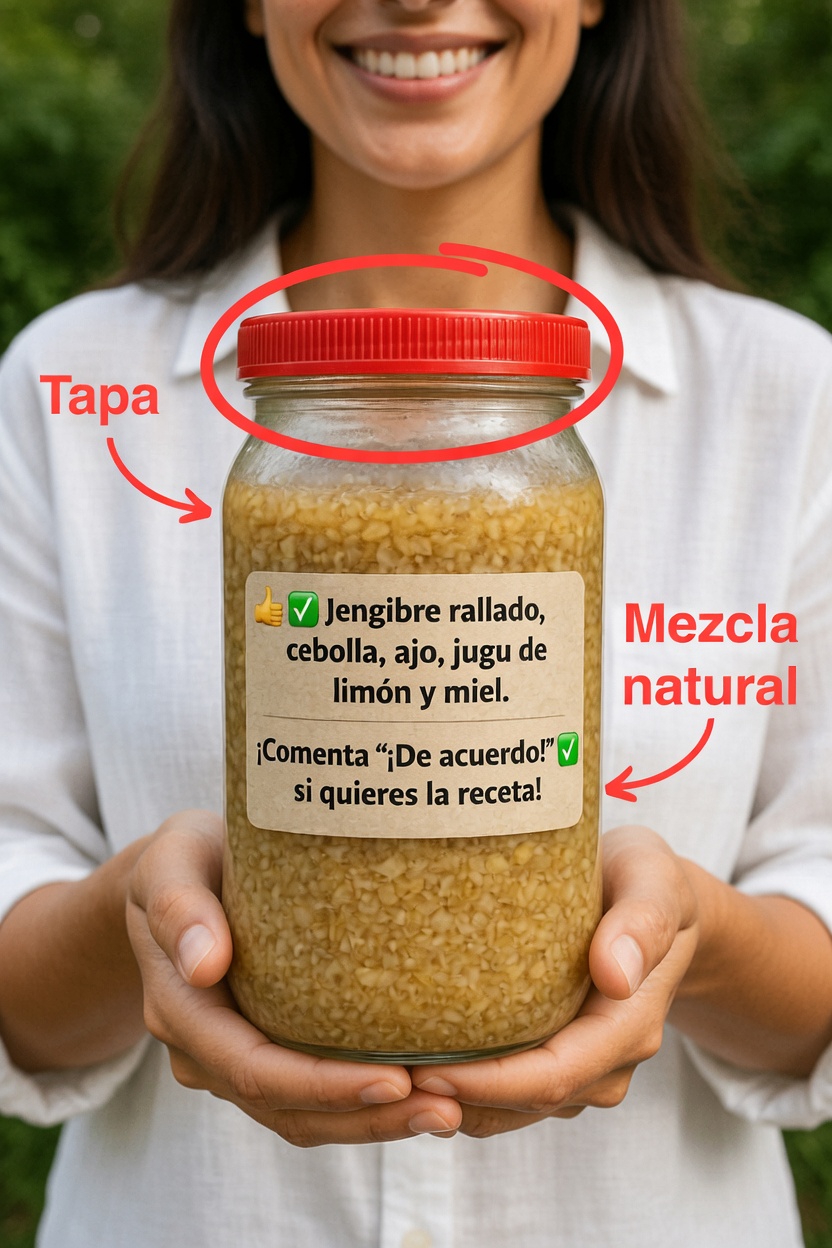 ¿Has probado esta sencilla mezcla de jengibre, cebolla, ajo, limón y miel?