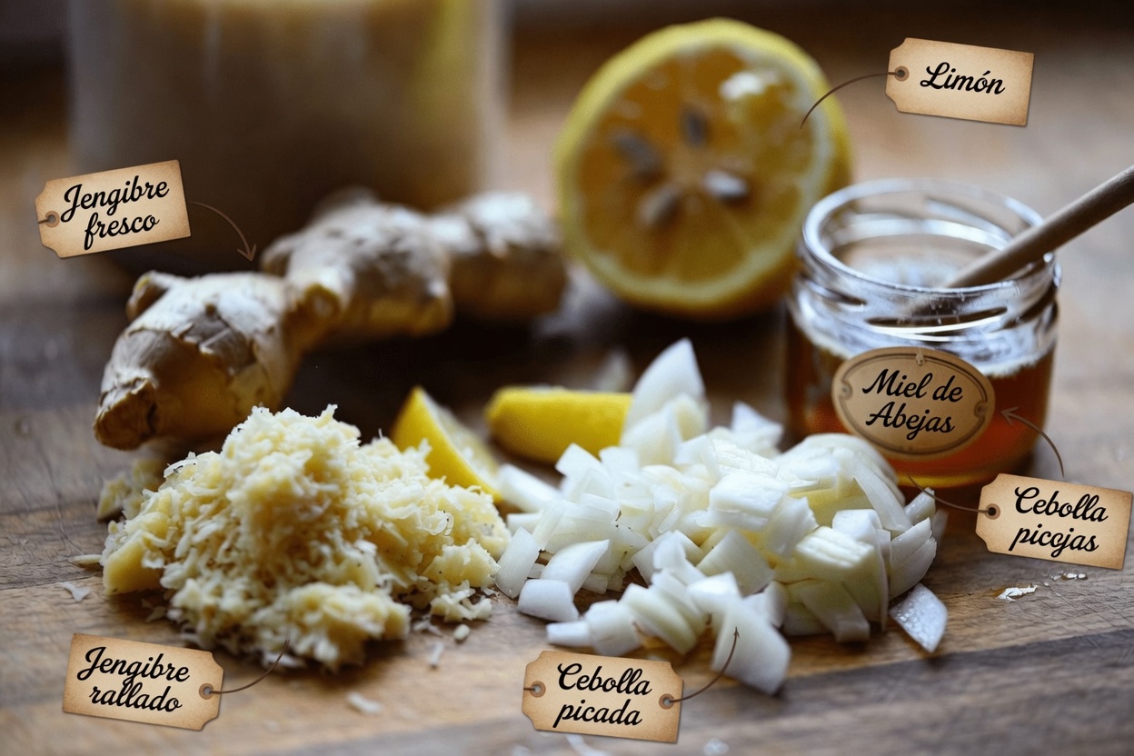 ¿Has probado esta sencilla mezcla de jengibre, cebolla, ajo, limón y miel?