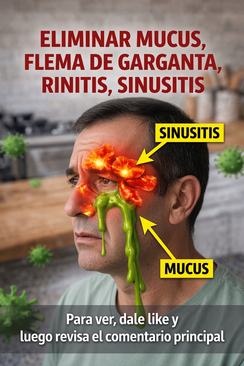 Por qué el moco y la flema se acumulan tan fácilmente