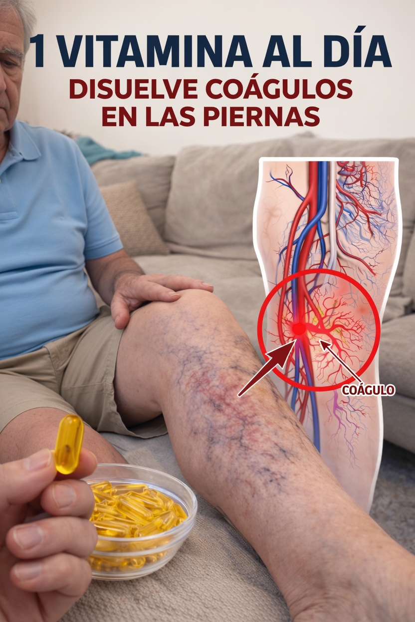 1 vitamina al día para disolver los coágulos de sangre en las piernas: el consejo de un cardiólogo