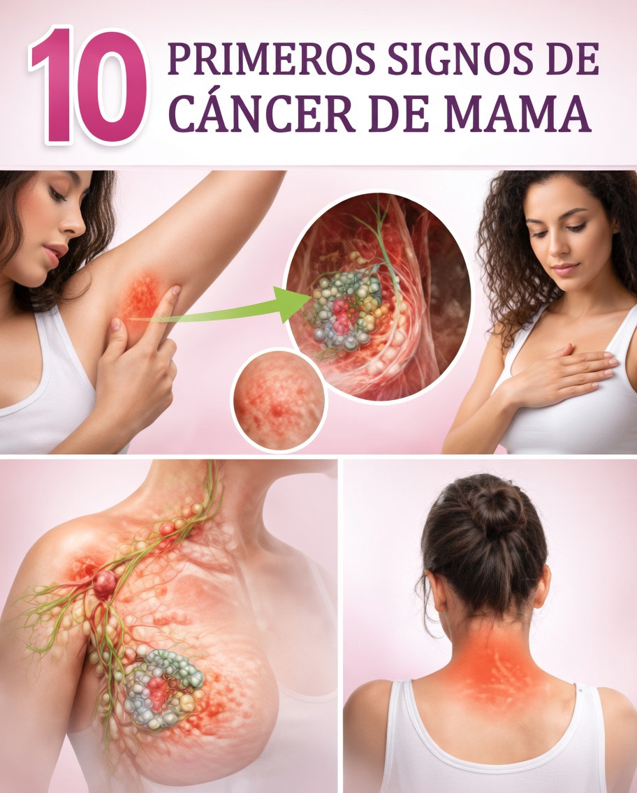 10 signos y síntomas tempranos del cáncer de mama que nunca debes ignorar