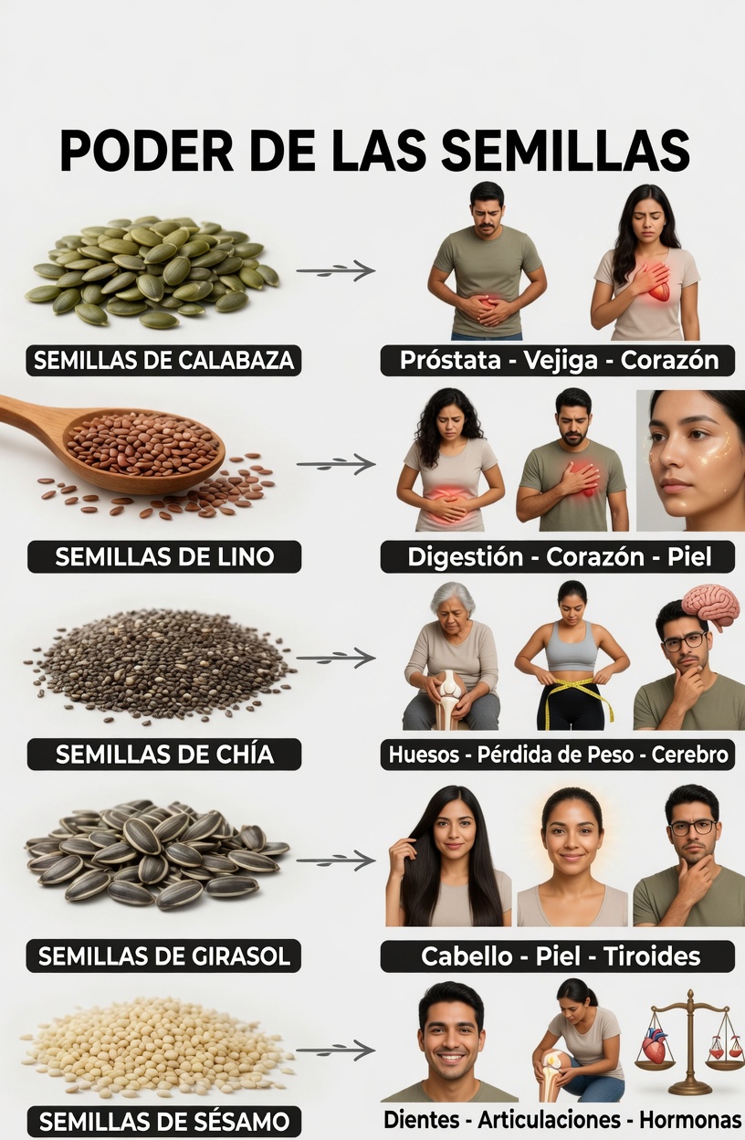 Descubra 6 semillas ricas en nutrientes que los adultos mayores pueden añadir fácilmente a su rutina diaria para mejorar su bienestar