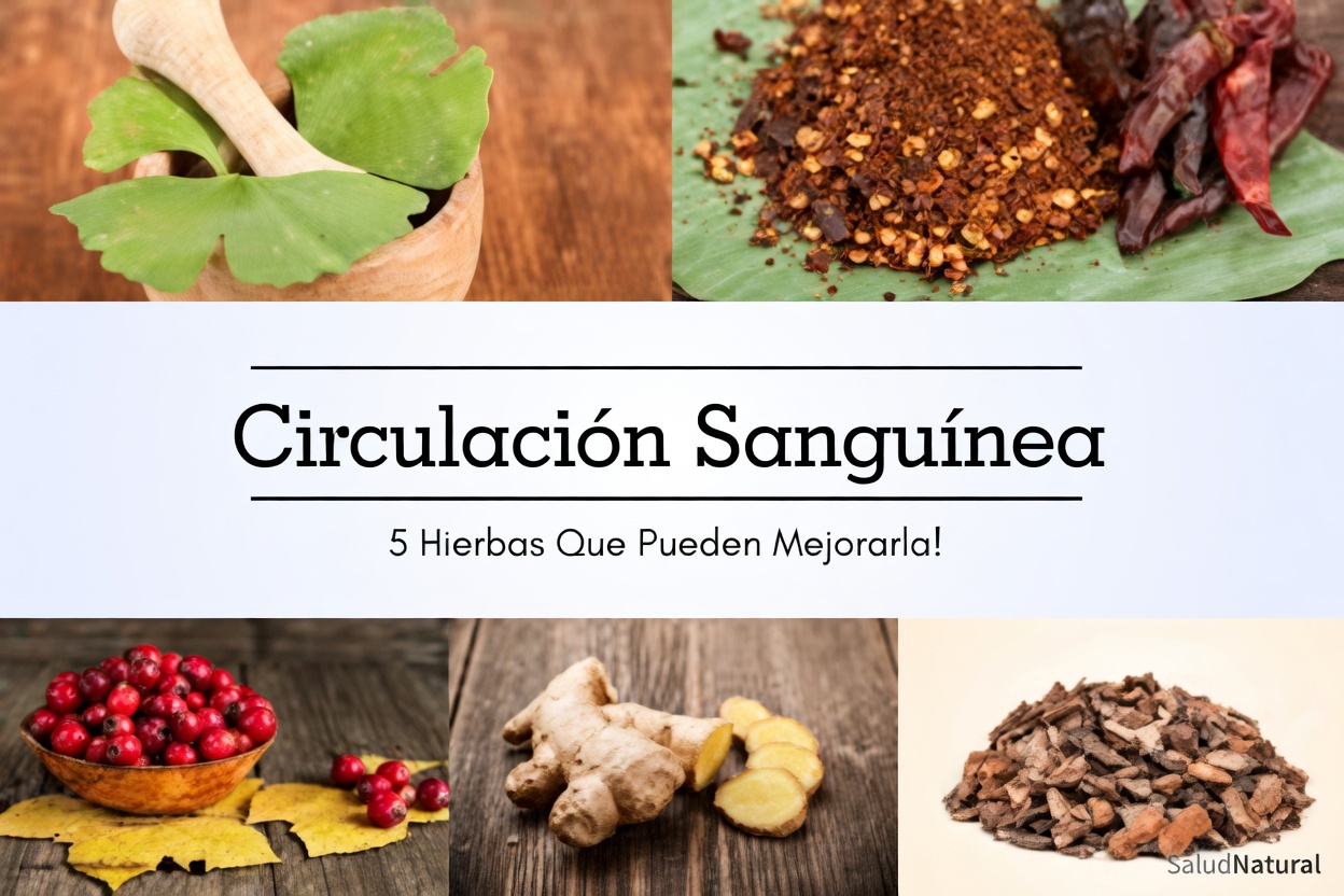 Descubre las 5 mejores hierbas naturales de uso diario para favorecer una circulación sanguínea saludable y el flujo en tus piernas