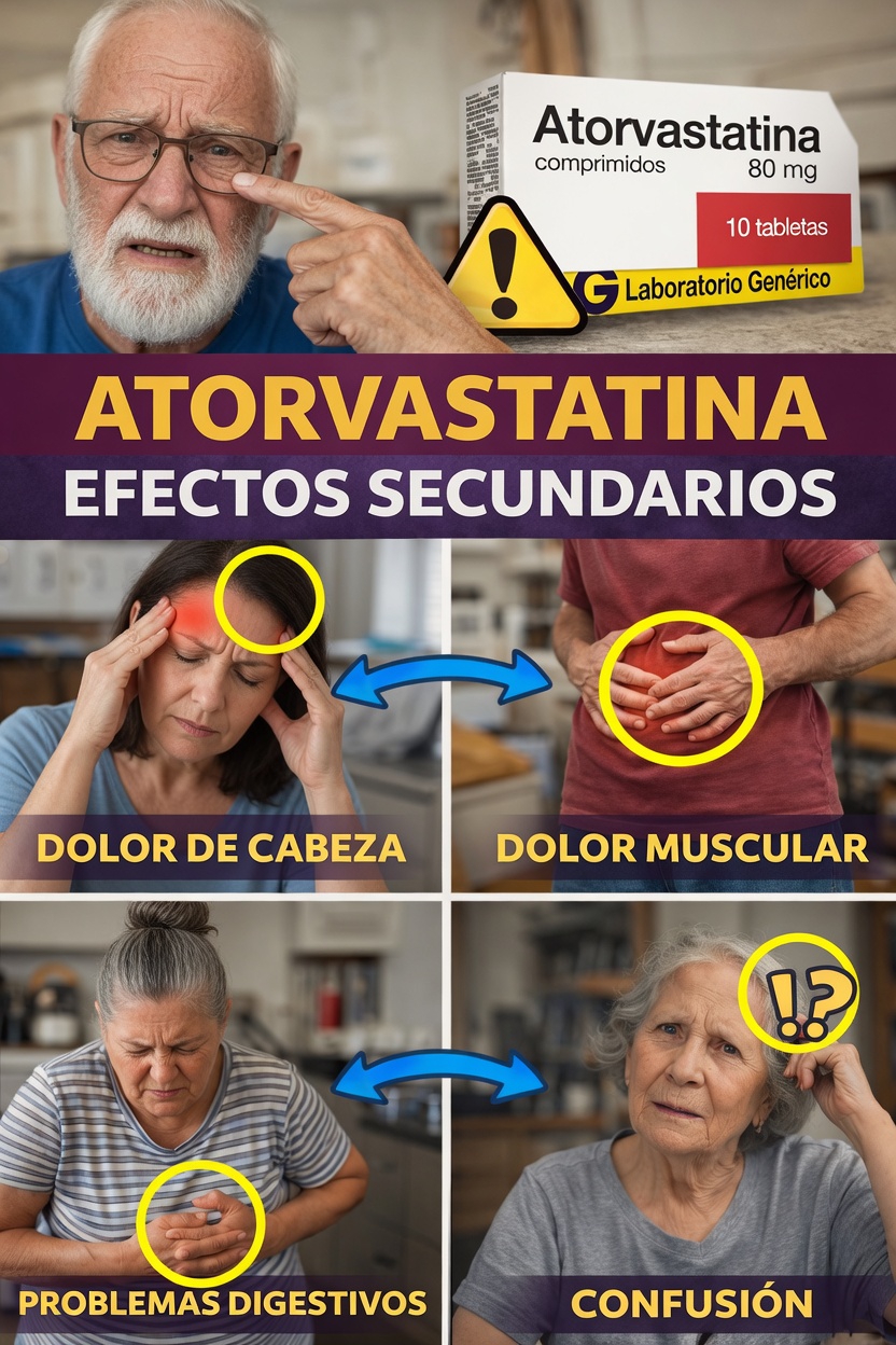 Efectos secundarios de la atorvastatina: lo que necesita saber sobre las reacciones comunes y cómo manejarlas