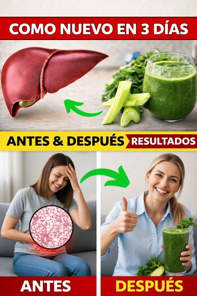 Descubre cómo apoyar la salud de tu hígado de forma natural con hábitos diarios sencillos e ideas de jugo de apio