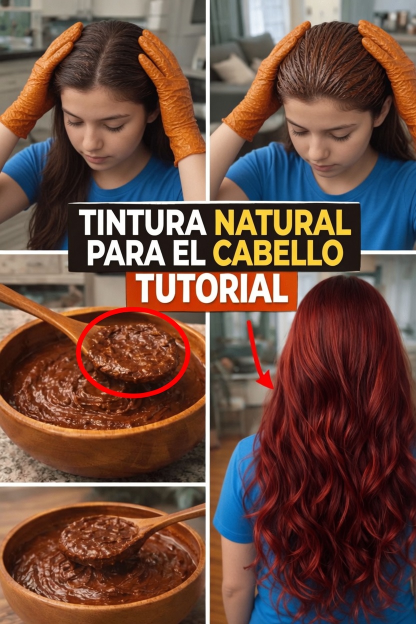 Descubre el antiguo secreto de la India: una mascarilla capilar natural de henna para un cabello más fuerte, brillante y con cobertura de canas