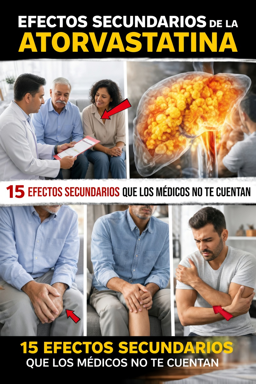 ¿Está experimentando síntomas inusuales mientras toma atorvastatina? 15 efectos secundarios menos conocidos a los que debe prestar atención