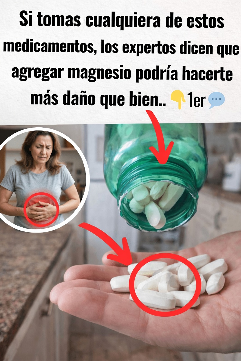 ¿Es seguro tomar suplementos de magnesio si tomas estos medicamentos comunes?