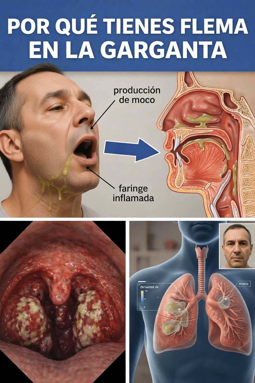 Por qué tienes flema persistente en la garganta y los factores cotidianos que debes conocer