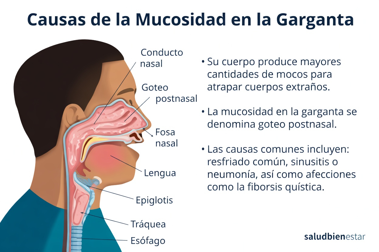 Por qué tienes flema persistente en la garganta y los factores cotidianos que debes conocer