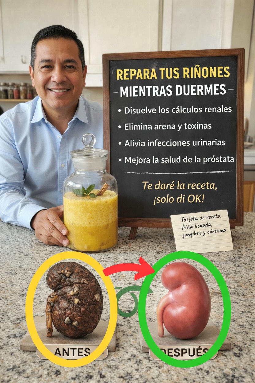 Descubre esta fácil receta de bebida de piña, jengibre y cúrcuma para apoyar tu rutina nocturna de bienestar renal