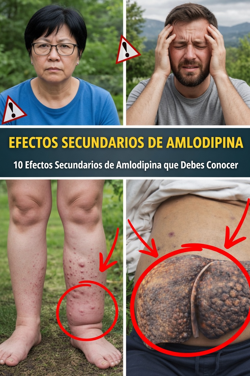 Descubra los 12 efectos secundarios comunes de la amlodipina que necesita conocer y cómo identificarlos