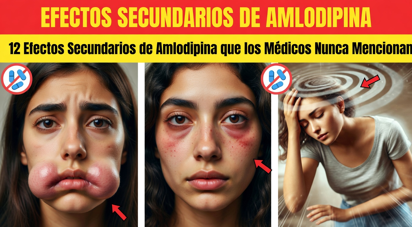 Descubra los 12 efectos secundarios comunes de la amlodipina que necesita conocer y cómo identificarlos