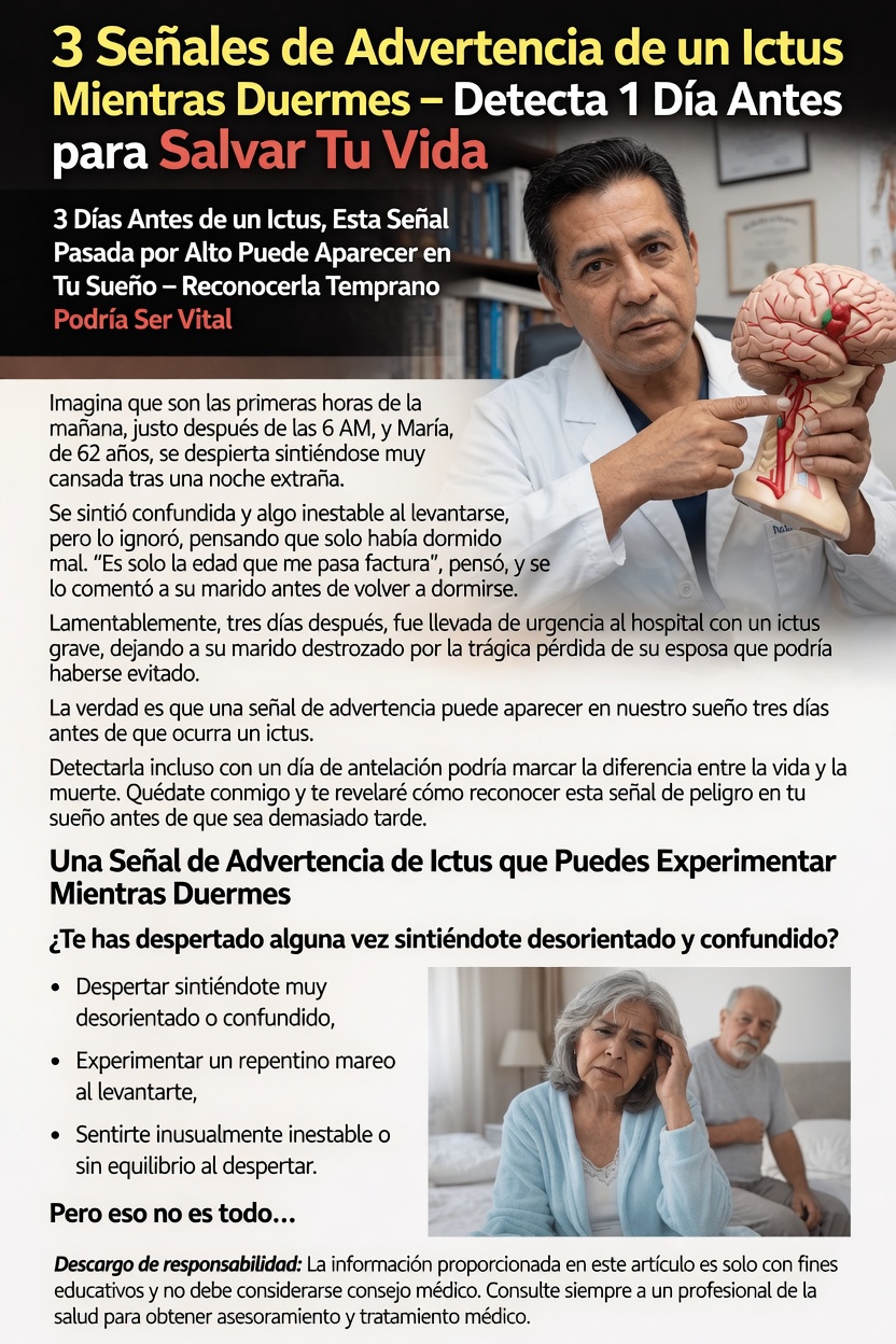 ¿Podría este síntoma del sueño ser una señal de advertencia de un accidente cerebrovascular?