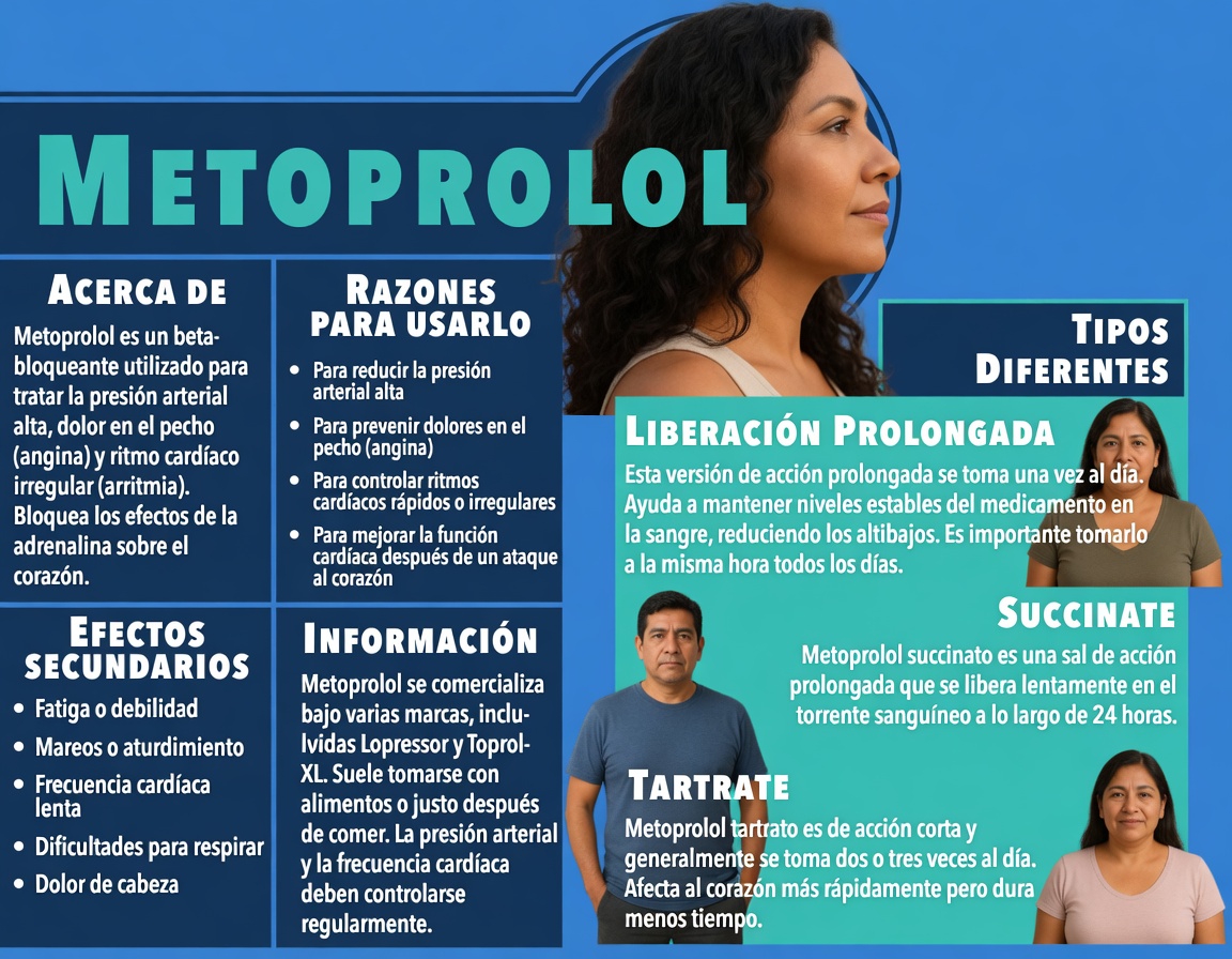 ¿Cuáles son los 10 efectos secundarios comunes de tomar metoprolol y cómo controlarlos adecuadamente en tu rutina?