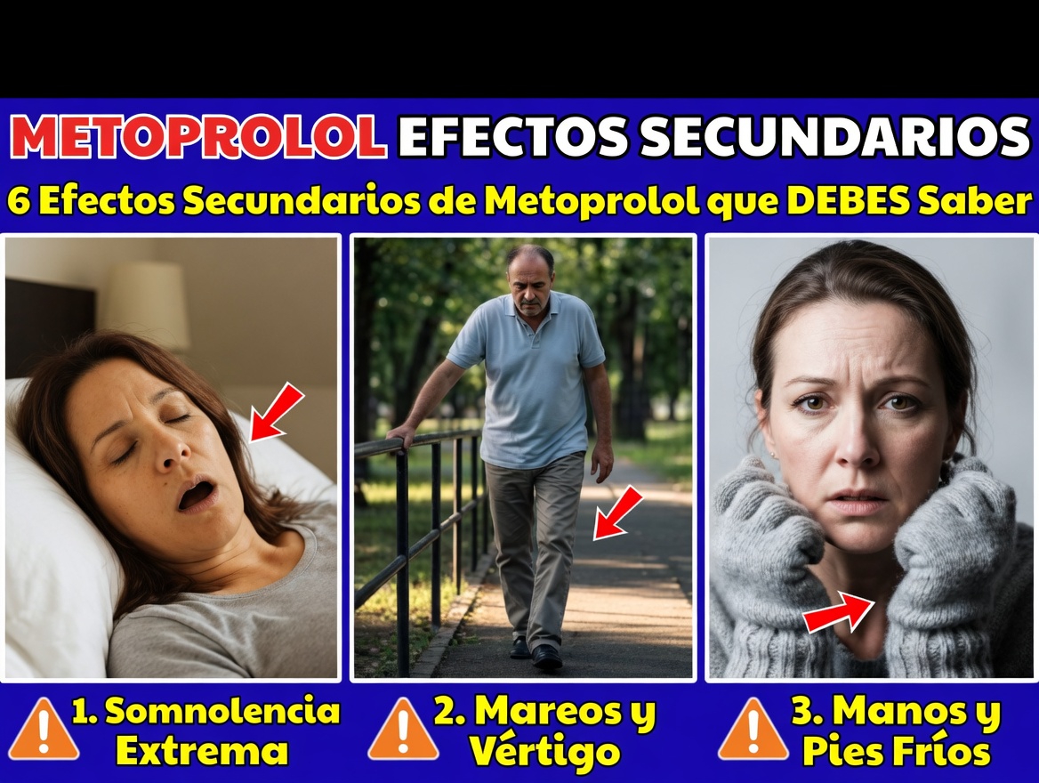 ¿Cuáles son los 10 efectos secundarios comunes de tomar metoprolol y cómo controlarlos adecuadamente en tu rutina?