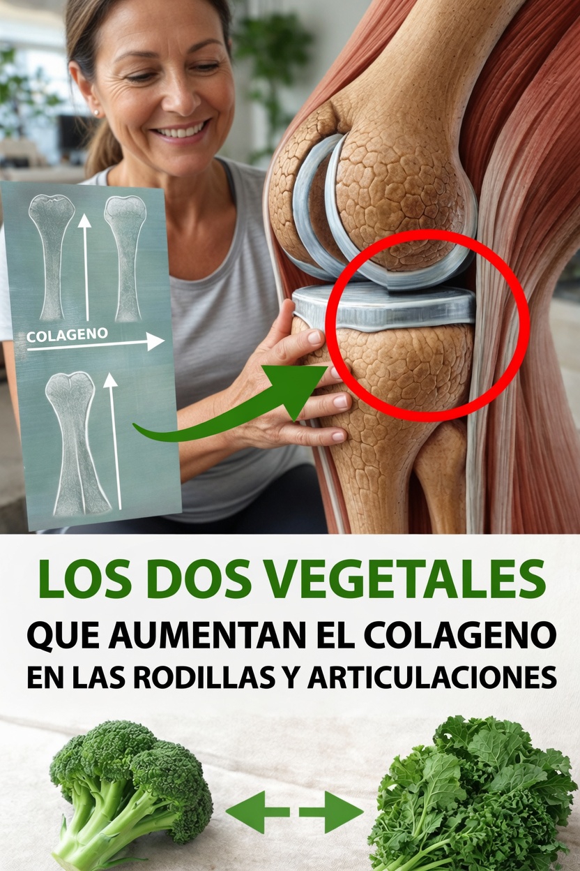 Dos verduras que favorecen la producción de colágeno para unas rodillas y articulaciones más saludables