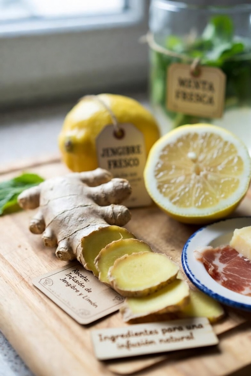 Una sencilla bebida casera de jengibre, limón y menta: lo que necesitas saber para mantener hábitos saludables para el corazón