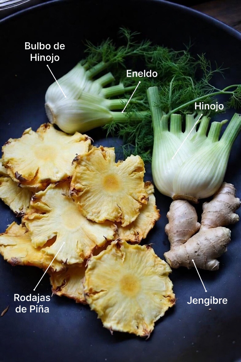 Descubre una sencilla receta de bebida nocturna con piña, jengibre e hinojo para apoyar la salud renal