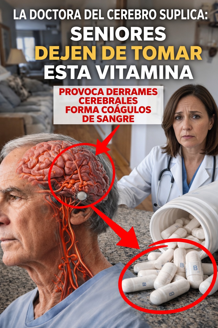 Como médico del CEREBRO, estoy EN SHOCK: ESTA vitamina aumenta el riesgo de derrame cerebral de la noche a la mañana | Salud para adultos mayores