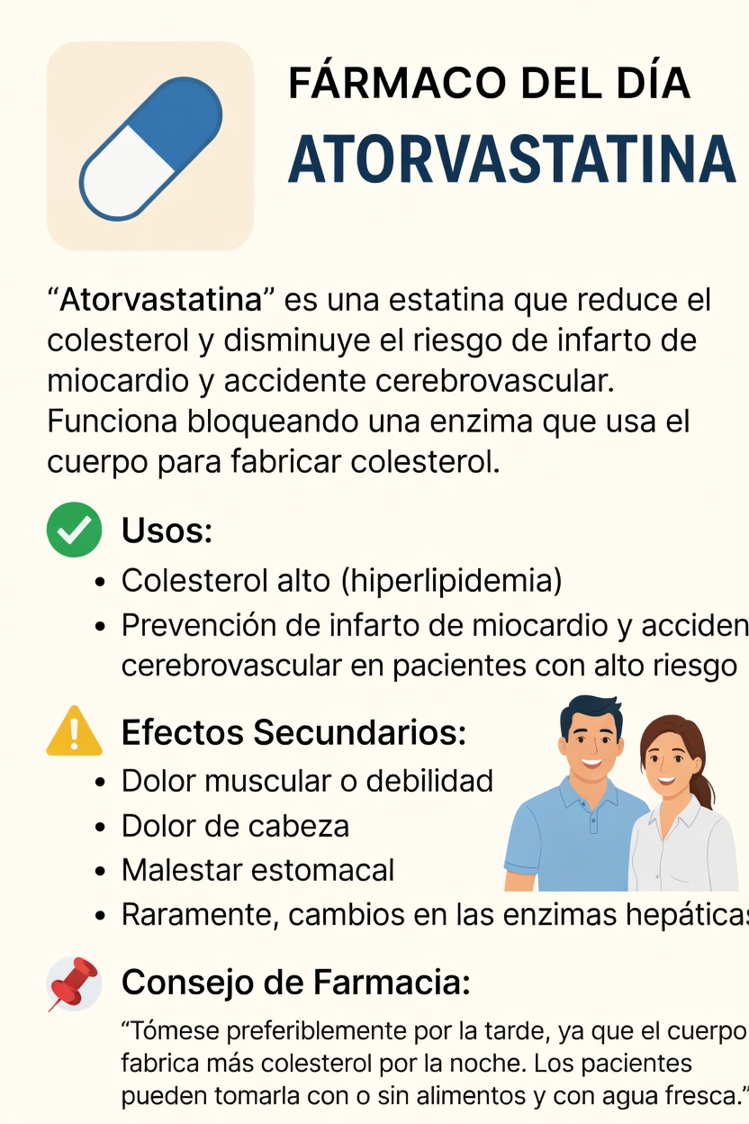 Comprender los efectos secundarios de la atorvastatina: lo que necesita saber para un mejor manejo de la salud del corazón