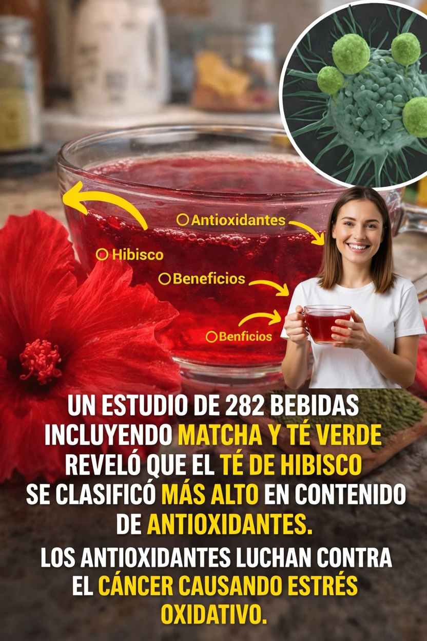 Un descubrimiento sorprendente: por qué el té de hibisco encabeza la lista en un estudio de 282 bebidas por su contenido de antioxidantes
