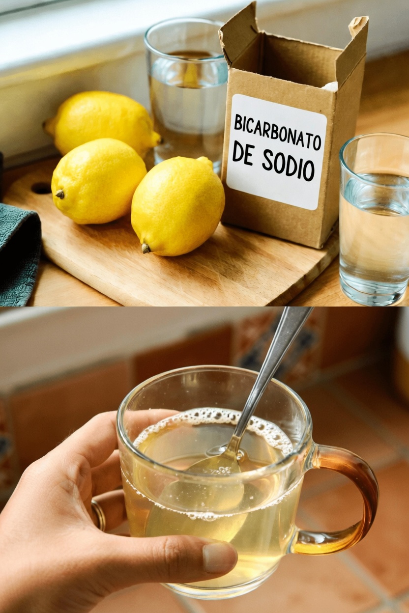 ¿Qué son exactamente el bicarbonato de sodio y el agua con limón?